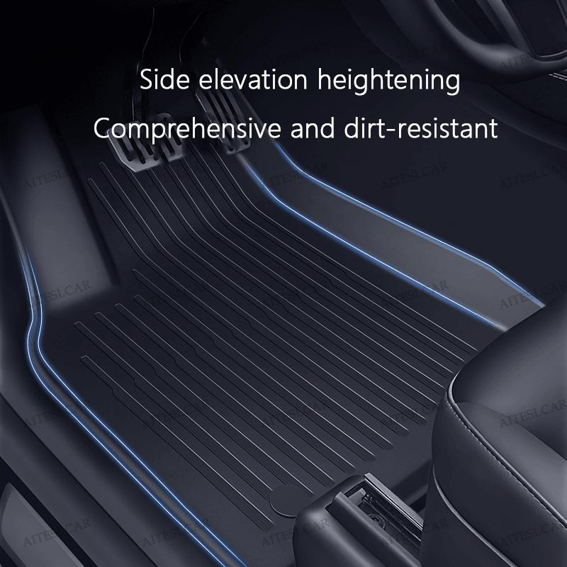 AITESLCAR For Tesla Floor Mat Model YL 2026 Car Trunk Mat Set Luggage Mat TPE Waterproof Anti-Slip Set LHD&RHD Floor Liner Mat