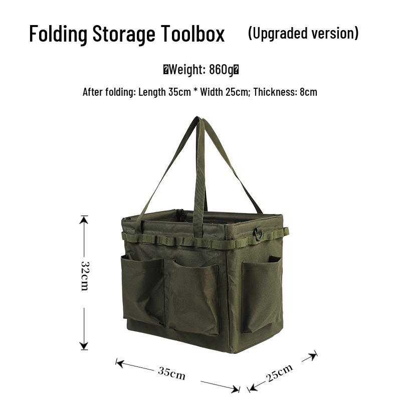 Multi-Purpose Outdoor Storage Box with Lid and Tabletop Functionality for Camping