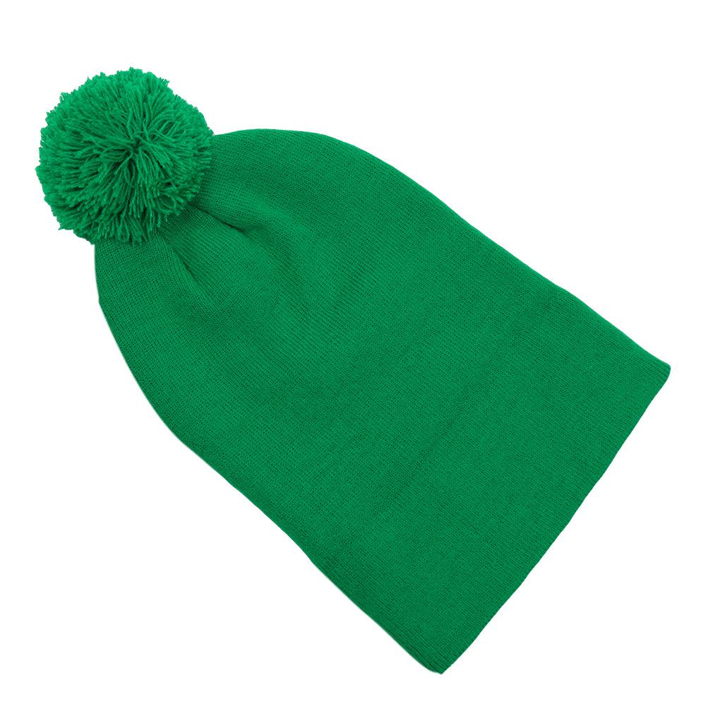 Women's European & American Christmas Tree Knit Hat - Warm Wool Embroidered Pullover for Autumn & Winter