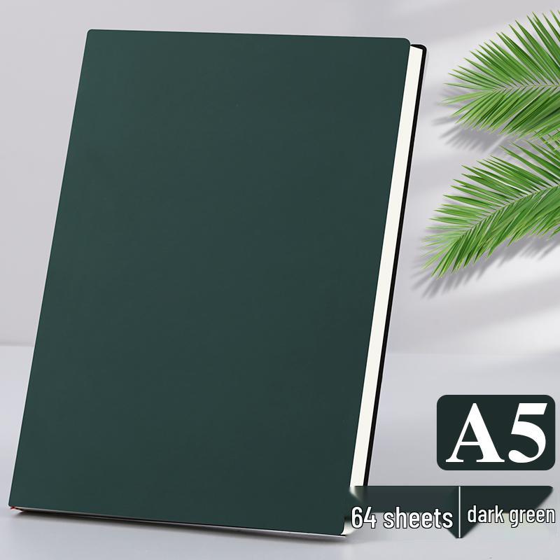 A5 Thickened Notebook - Simple, Retro Design for Students and Business Meetings