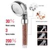Bathroom Mineral Anion Stones Filter Shower Head 3 Modes Handheld High Pressure Water Saving Showerhead Bathroom Accessories