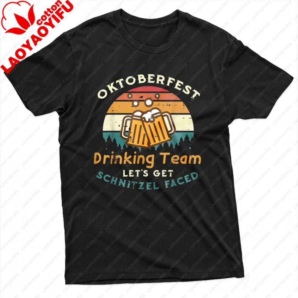 Oktoberfest Drinking Team Men TShirt Cotton Short Sleeve Casual Summer Fashion Tee Oktoberfest Party Gift for Men Unisex Top S