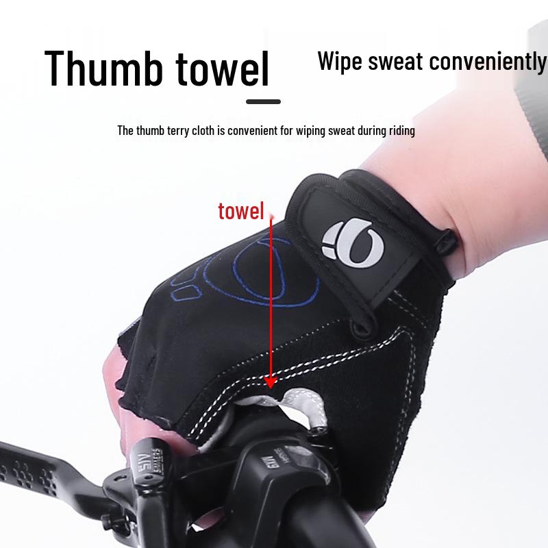 Anti-Shock Half-Finger Cycling Gloves with Silicone Grip