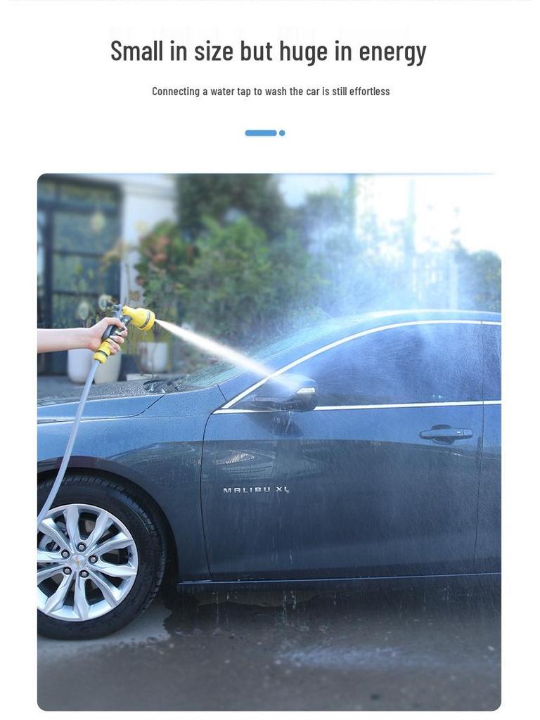 Multi-Function High-Pressure Water Gun: Flexible Hose & Nozzle for Gardening & Car Washing