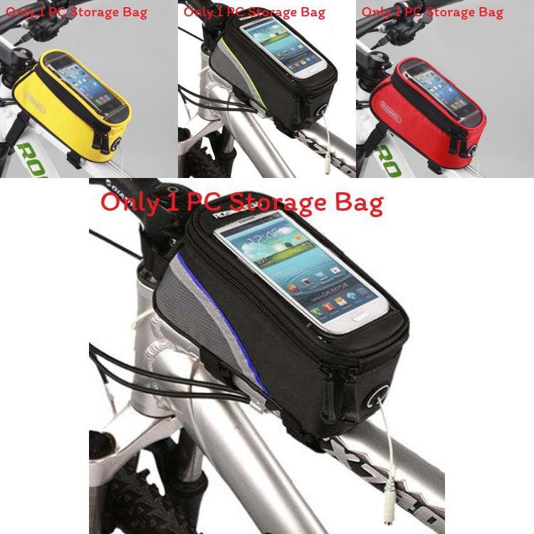 Mountain Bicycle Front Tube Bag With Touch Screen For Cycling Enthusiasts