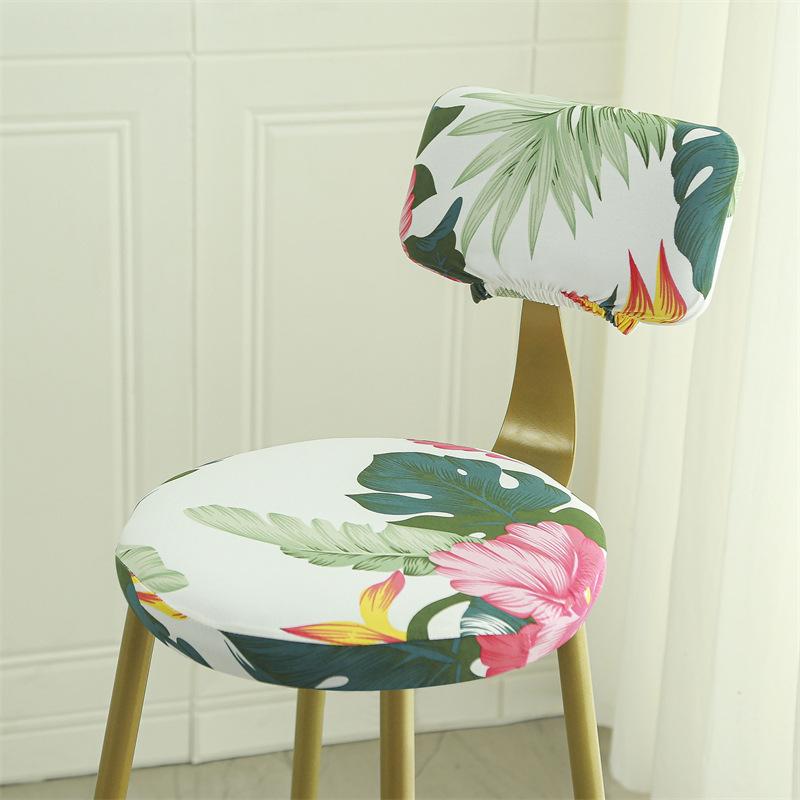 Chair Cover Elastic Universal Round Stool Chair Cover Full Dust Shield Modern Bar Rotating Chair Stool Cover Durable