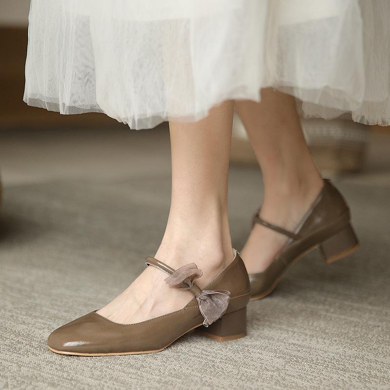 Fashion 2024 High Heels Women Pumps Sexy Nightclub Wedding Casual Shoes Round Toe Parties Dress Slip-on Summer Flock Shallow Square Heel