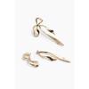 Ribbon Earrings Gold Color 1298476001