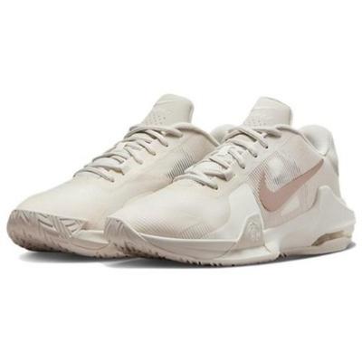 Chaussures de Basketball Basse Air Max Impact 4 Homme Beige Rose DM1124-008