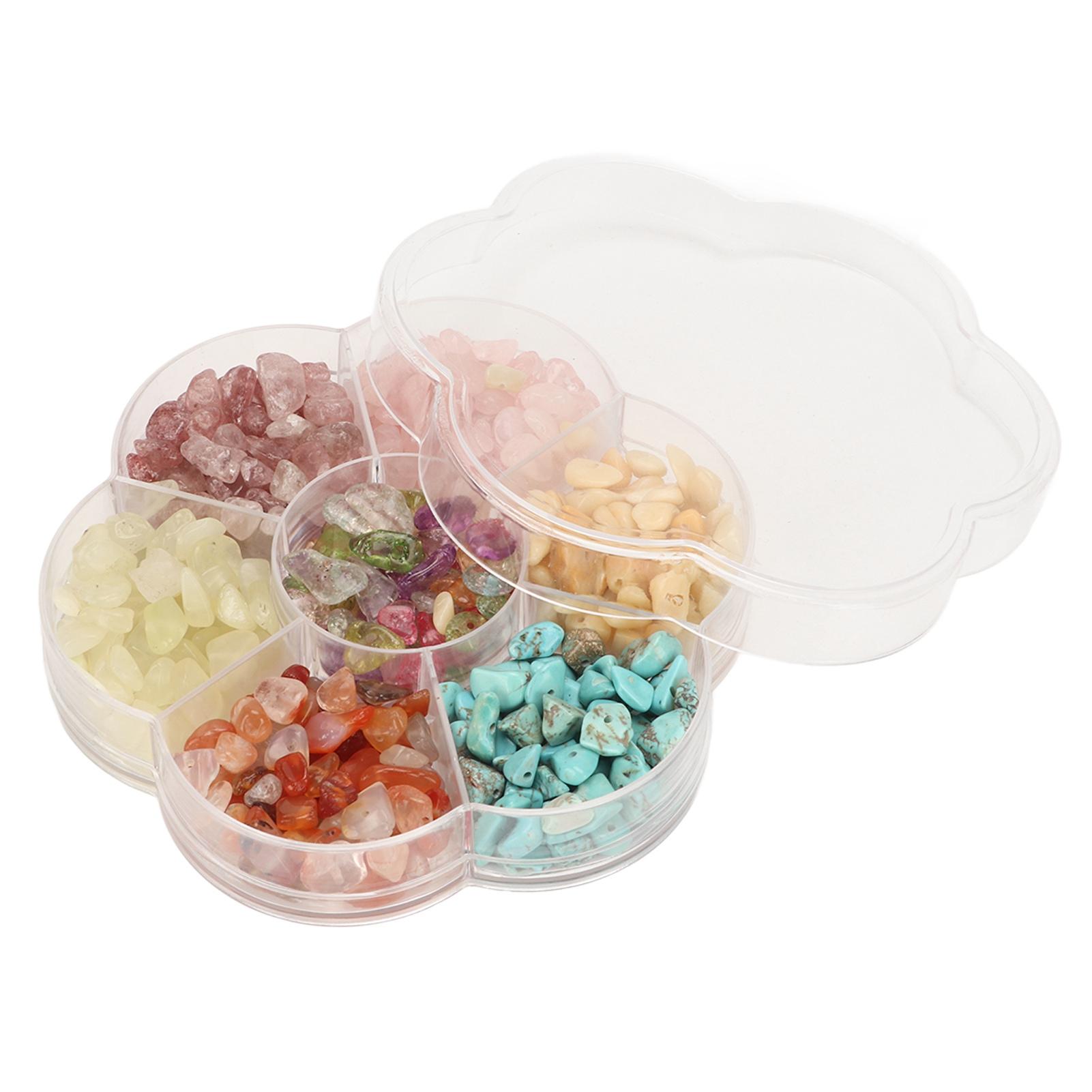 

Лечебные кристаллы 7 цветов неправильной формы, упакованные в коробку, многоцелевые хрустальные бусины для ювелирных изделий