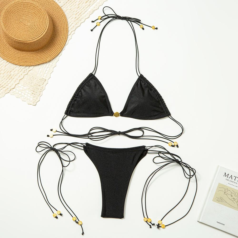 Two Piece Suit Bikinis Women Swimsuit Push Up Bathing Suit Sexy Bikinis Sets Swimwear Beachwear Solid Biquinis