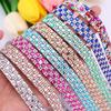 652F Selfs Adhesive Crystal Rhinestones Ribbon Rhinestones Strips for DIY Art Crafts