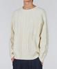 GLW Cable Crew Neck Sweater Knit Ivory