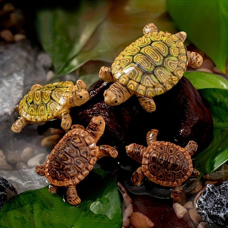 Schattige Schildpadden Familie Drijvers, Mini Aquarium Decoratie voor Vijver Vis Tank, Levensgetrouwe Drijvende Versiering, Cadeau voor Schildpad Liefhebber