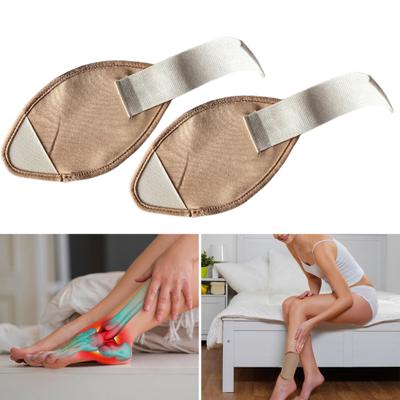 2Pcs Organic Castor Oil Wrap Kit Adjustable Straps Improved Circulation Inflammation Reduction Knee Pads for Elbow Pain Relief