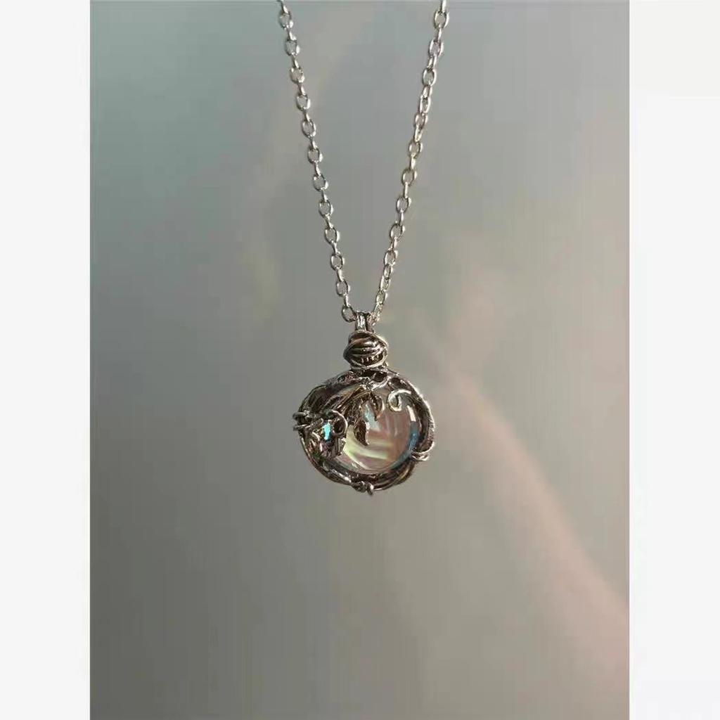 Halskette Bronze Alt Retro Nische Designgefühl Personalisierte Schlüsselbeinkette