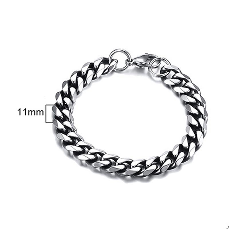 Classic Thin Cuban Chain Bracelets for Men Women,Stainless Steel Chunky Curb Chain Wristband,Classic Metal Jewelry Gift