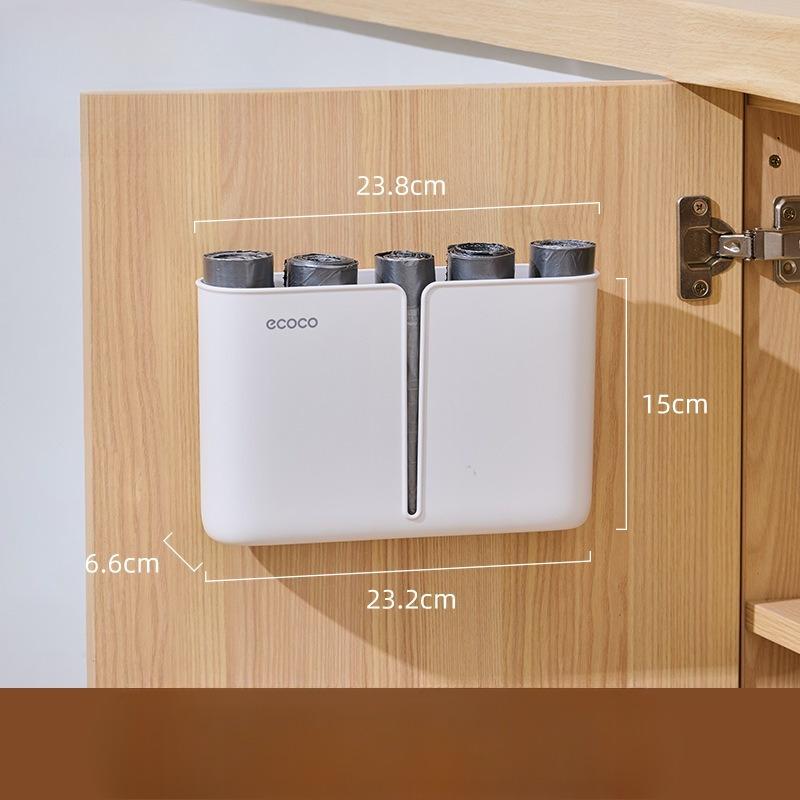 Kitchen Waste Bag Storage Wonder, Plastic Bag Storage Box, Wall-mounted Collector, Placement Box, Non-drilling Storage Rack