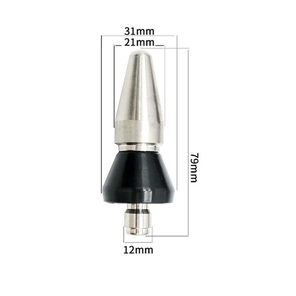 High Pressure Sewer Jetter Hose Nozzle 5000 PSI for 14 Pressure Washer Stainless Steel for Effective Drain Cleaning