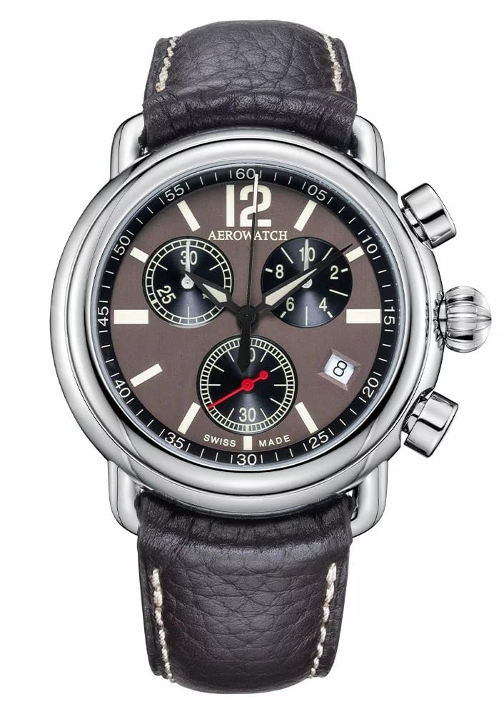 

Chronograph Date Swiss Made A79100 AA02 Brown [Aero Watch] Men s коричневий