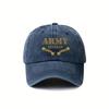 ARMY VETERAN Illustration Vintage Distressed Baseball Cap Unisex Travel Hat Spring Autumn Duckbill Cap