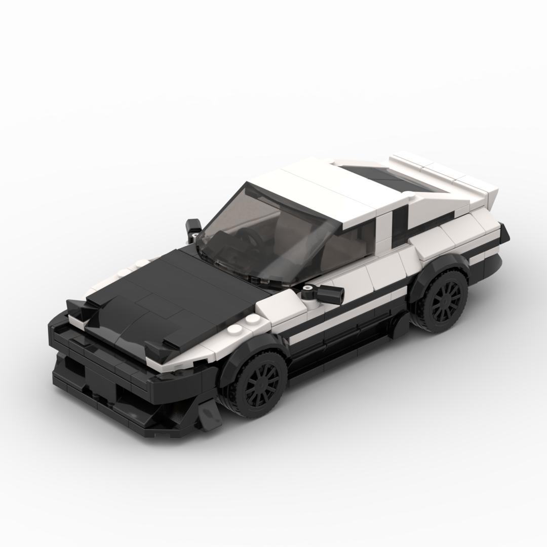 

MOC AE86 APEX 314pcs header text D block creative assembly sports car boy series car model