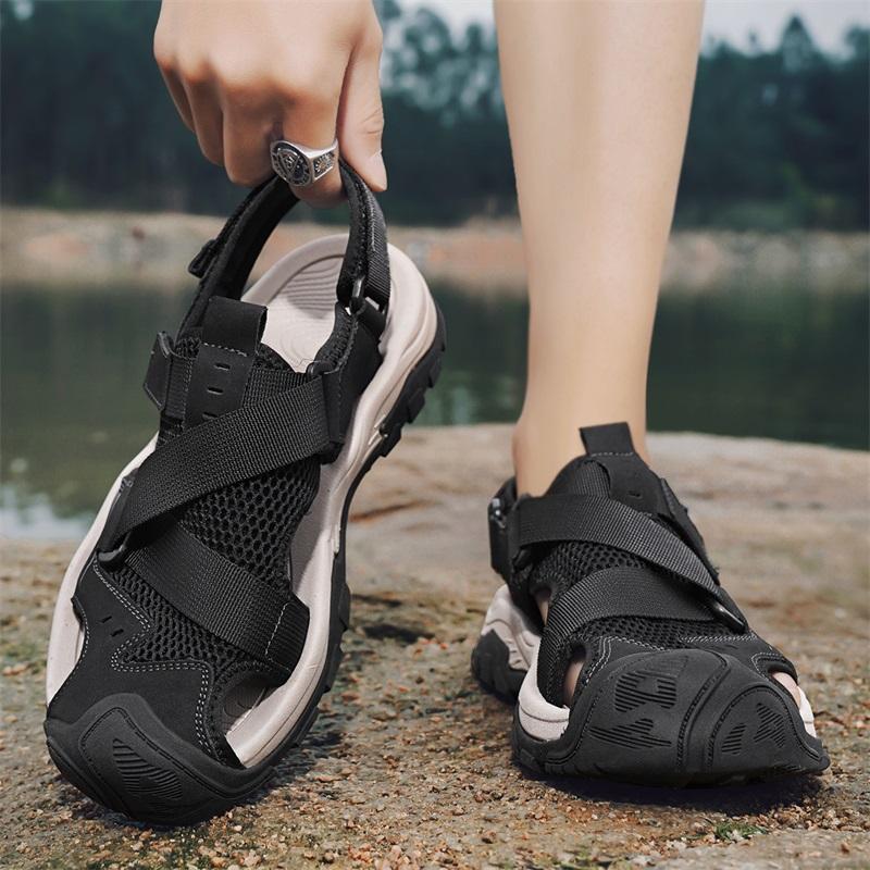 Fashion Fashion Light Casual Sneakers Mens Beach Sandals 2025 Summer Gladiator Mens Sandals Outdoor Roman Sandals Breathable Men Shoes