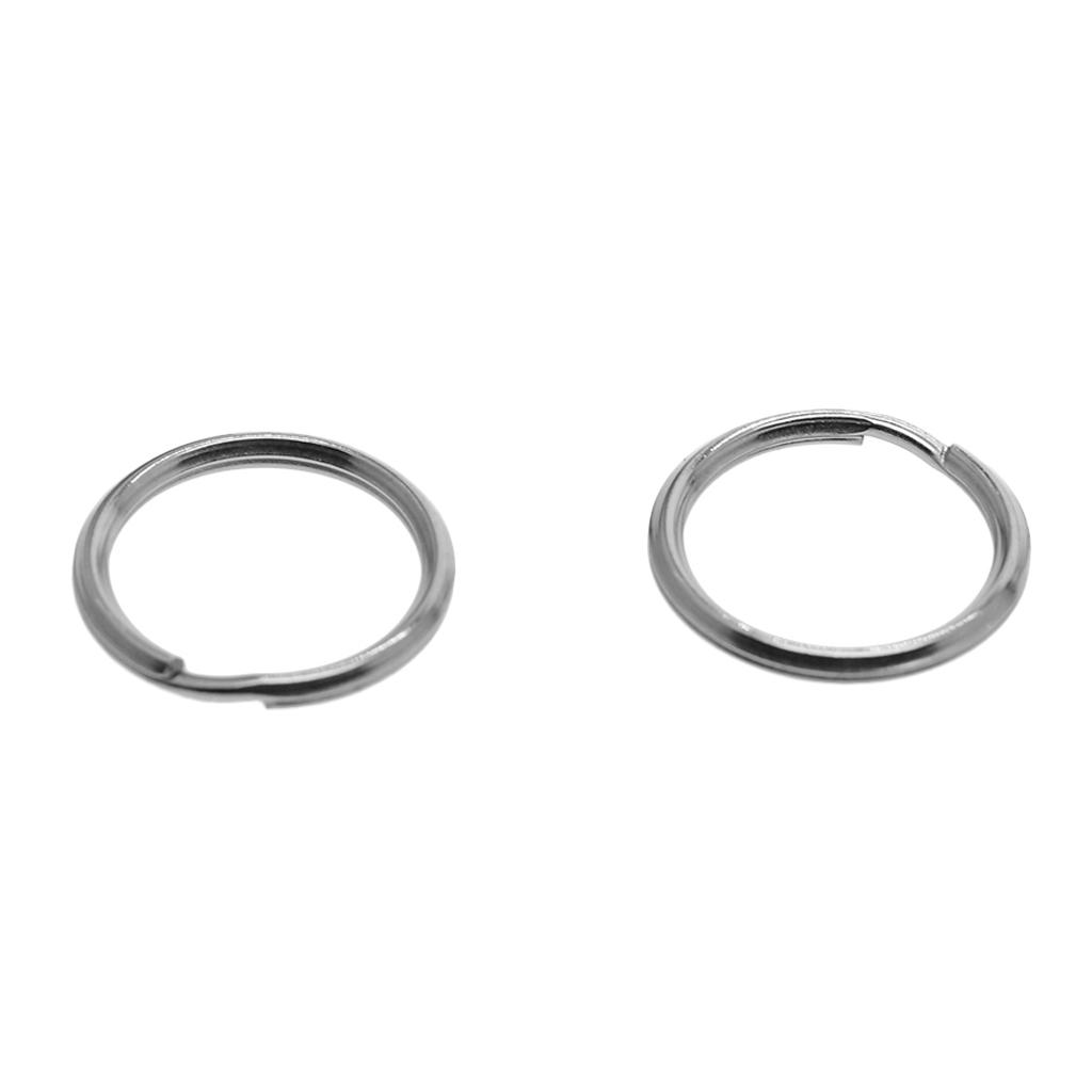 40 bucăți 20 mm 304 oțel inoxidabil divizat breloc chei breloc lesă câine bricolaj