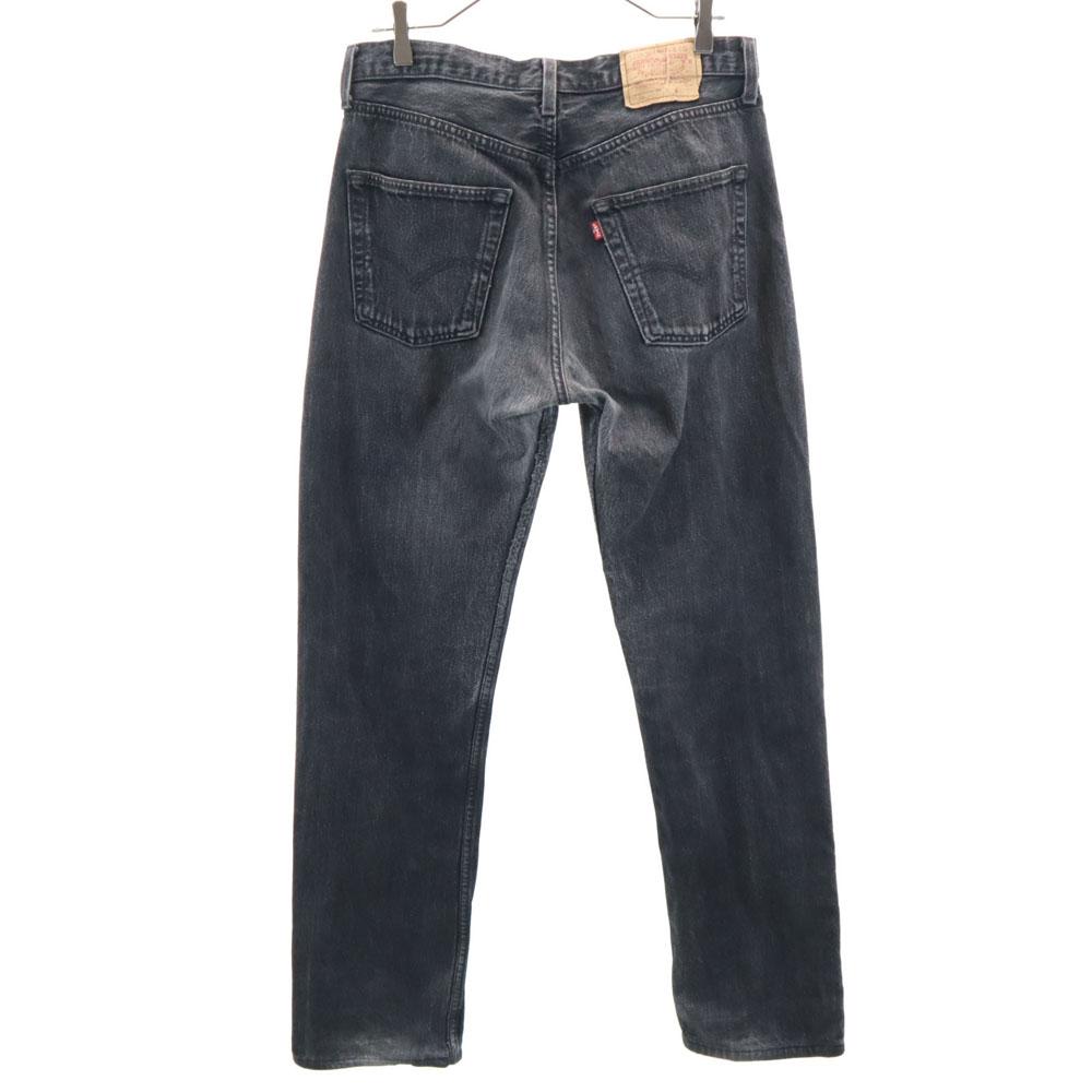 Levi's 90s 501 Polish Euro Piece Dyed Black Straight Denim Pants Jeans Men's Used