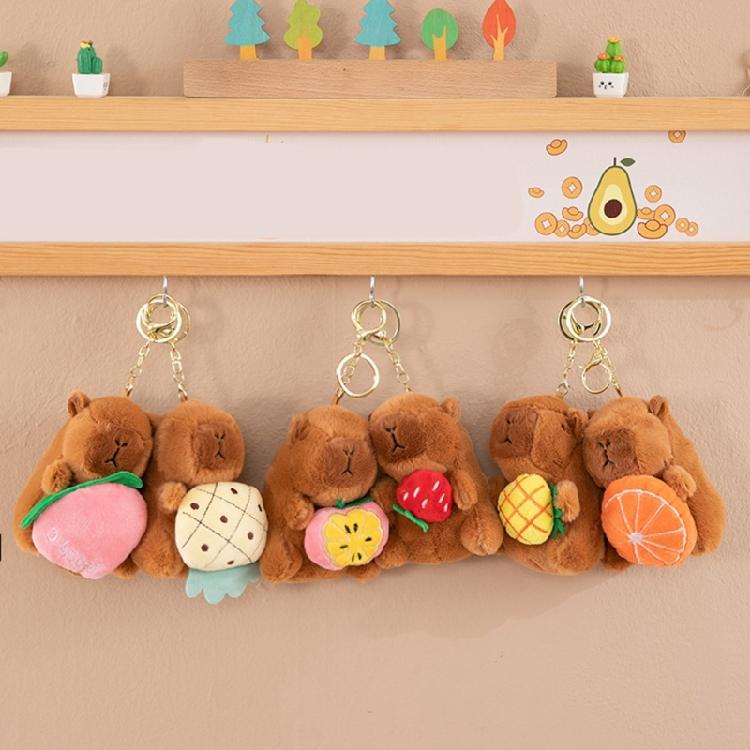 Practical Capybaras Character Keychain Charm Pendant with Mix Fashion Accessories Portable for Travel and Parties
