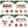 Wooden Christmas Countdown Calendar Decorative Board Hanging Christmas Decoration Ornaments Wall-mounted Xmas Advent Calendar