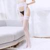 Plus-size lace-trimmed garter stockings, one-piece stockings, black silk, white long garter stockings, Yiwu