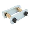 3 1/8in Heavy Duty Leaf Spring Shackle Kit with Bronze Bushings - Fit for Tandem Axle RV Trailer Suspensions (CRE3000), Durable