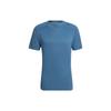 HIIT T Shirts Men's Dark Blue Crew Neck Moderate Straight Fit HU0112
