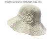 Elegant Sweet Straw Sun Hat Big Brim French Style Knitted Bucket Hat Visor Cap Temperament Seaside Beach Cap Lady