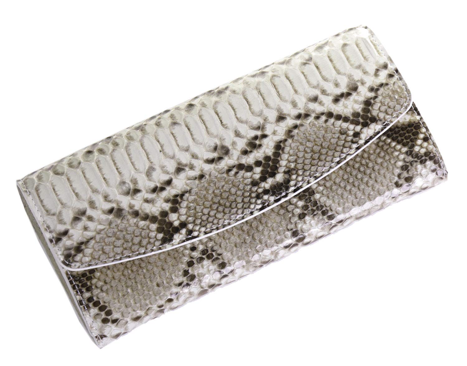 

Long Wallet Python Thin Genuine Leather Cover Wallet Natural [Sankyo Shokai] Men s Women s [With Reasons]