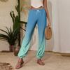 Women's Casual Gradient Print Jogger Pants with Drawstring Elastic Waistband and Cuffed Ankles