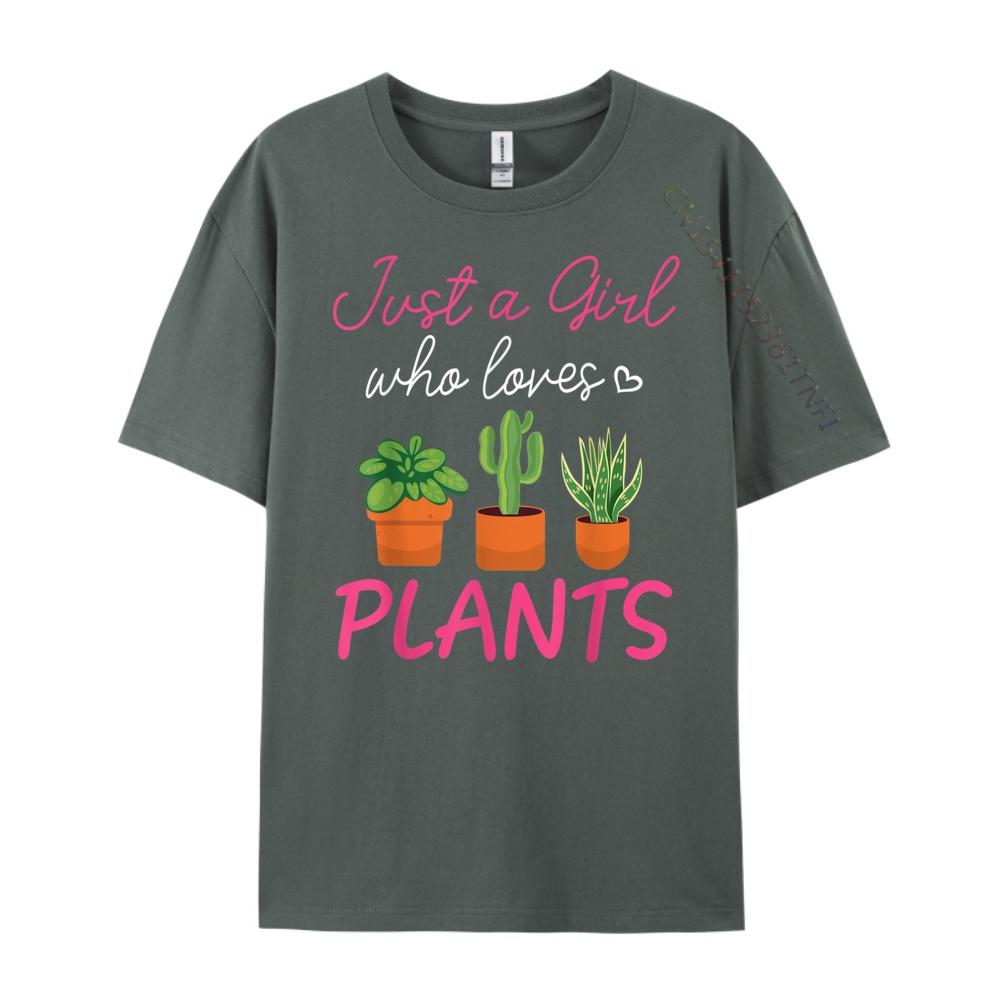 Plant Shirt Plant Girl Planting I Love Plants Camisas Basicas Hombre Tee Shirt Men Tshirts Happy New Years