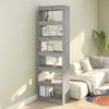 Bookcase - vidaXL - Sonoma - Grey - 60x30x198 Cm - Living Room Furniture