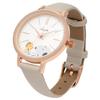 Fieldwork Women's Analog Snoopy Watch with Leather Strap, 2-Layer G, White, PNT-048-1