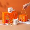 Baizi'en 2025 Snake Zodiac Ceramic Stacking Cup Set