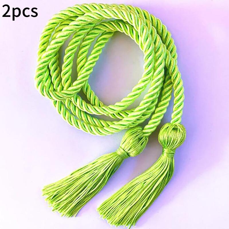 1/2pcs Graduation Honor Cords Craft Braided Tassels Drawstring Rope Polyester Yarn Honor Cord Graduation Students Bachelor Gown
