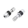 5pcs Silver Tone 44mm Length Tubeless Wheel Tyre Tire Valve Stem for Vehicle Car