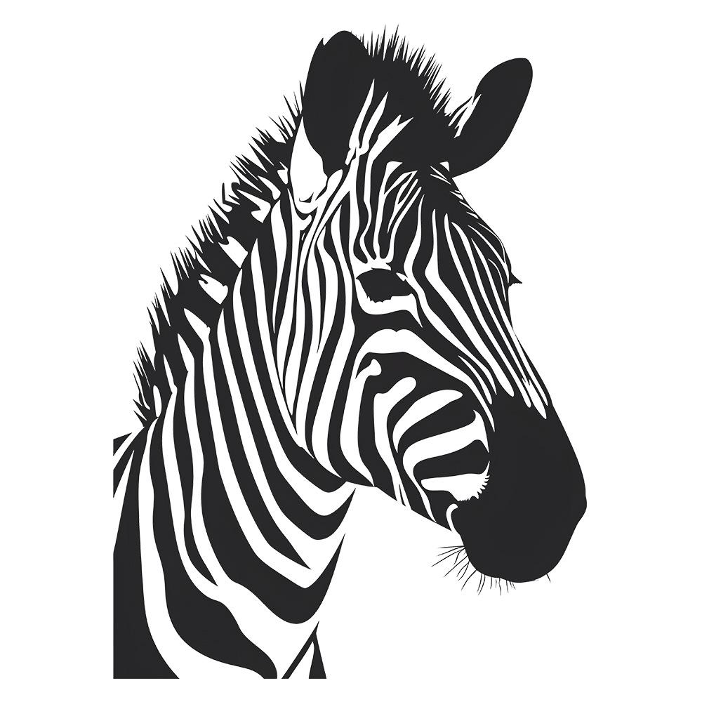 Fun-f205 Malovaná simulace Zebra Okna a dveře Domácí dekorace Nálepky na okna