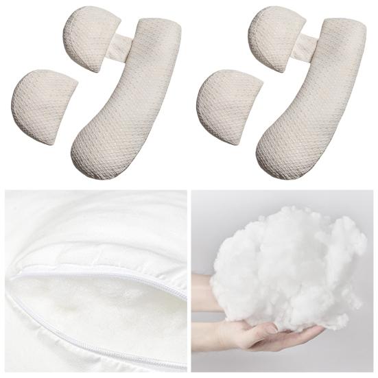 1 Set Still-Lendenkissen, weich, Haushaltsbedarf, Polyester, Baumwolle, Schwangerschaft, Bauch, Rücken, Hüfte, ausgezeichneter 360-Grad-Schutz