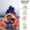 1pc Stitch Printing Blanket - Soft, All-Season Throw for Living Room, Bedroom,Personalized Gift with Adorable Cartoon Design