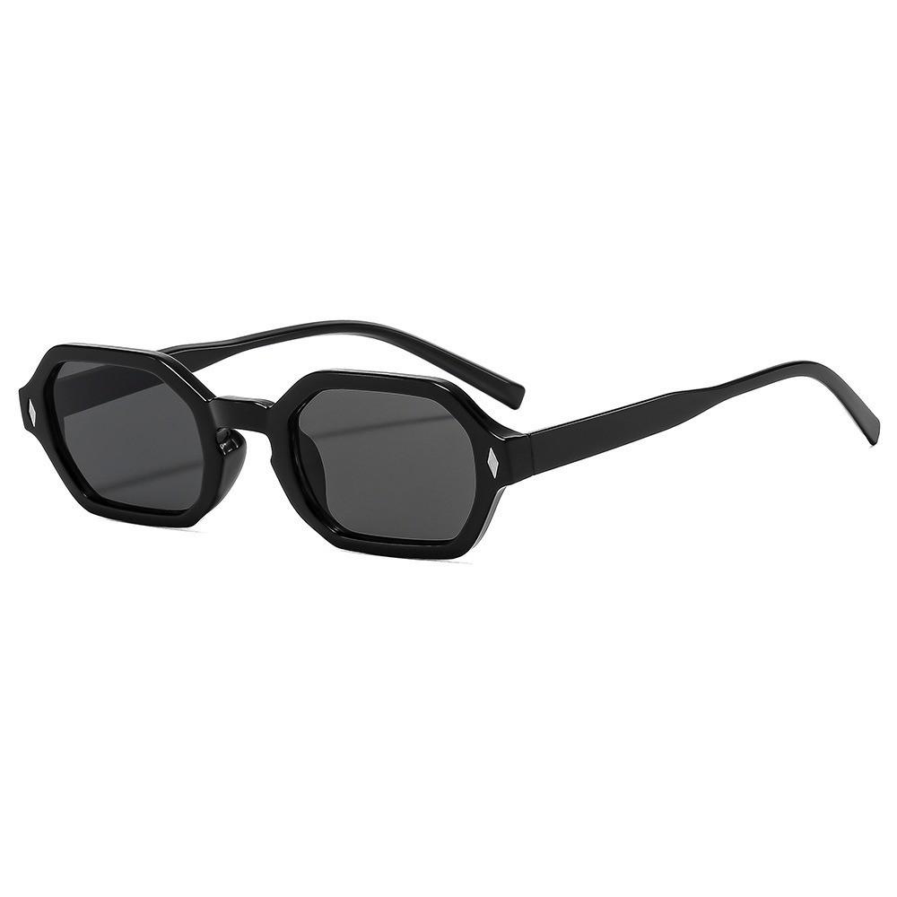 

Modern Hexagon Acrylic Sunglasses With Uv380 Protection For Fashion And Outdoor Activities StyleA