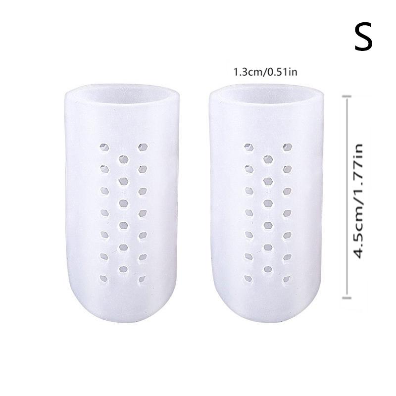 

2Pcs Silicone Gel Little Toe Tube Corns Blisters Protector Anti-abrasion Gel Bunion Toe Finger Protection Gel Sleeve Foot Care