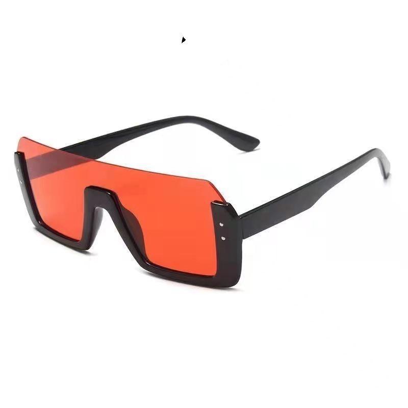 Women'S Trendy Large Frame Square Sunglasses Women Outdoor Sports Leisure Sun Glasses Men Uv Protection Glasses Uv400 Eyewear