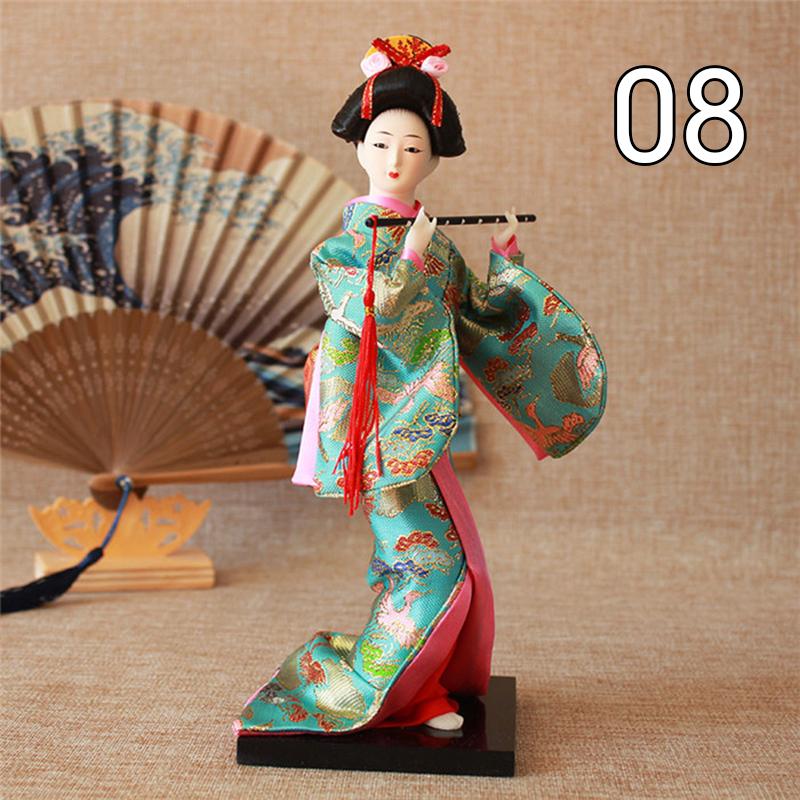 Krásné japonské figurky gejš Panenky s krásným kimonem Domácí dekorace na plochu Miniatury Kolekce ozdob z gejš Dárek